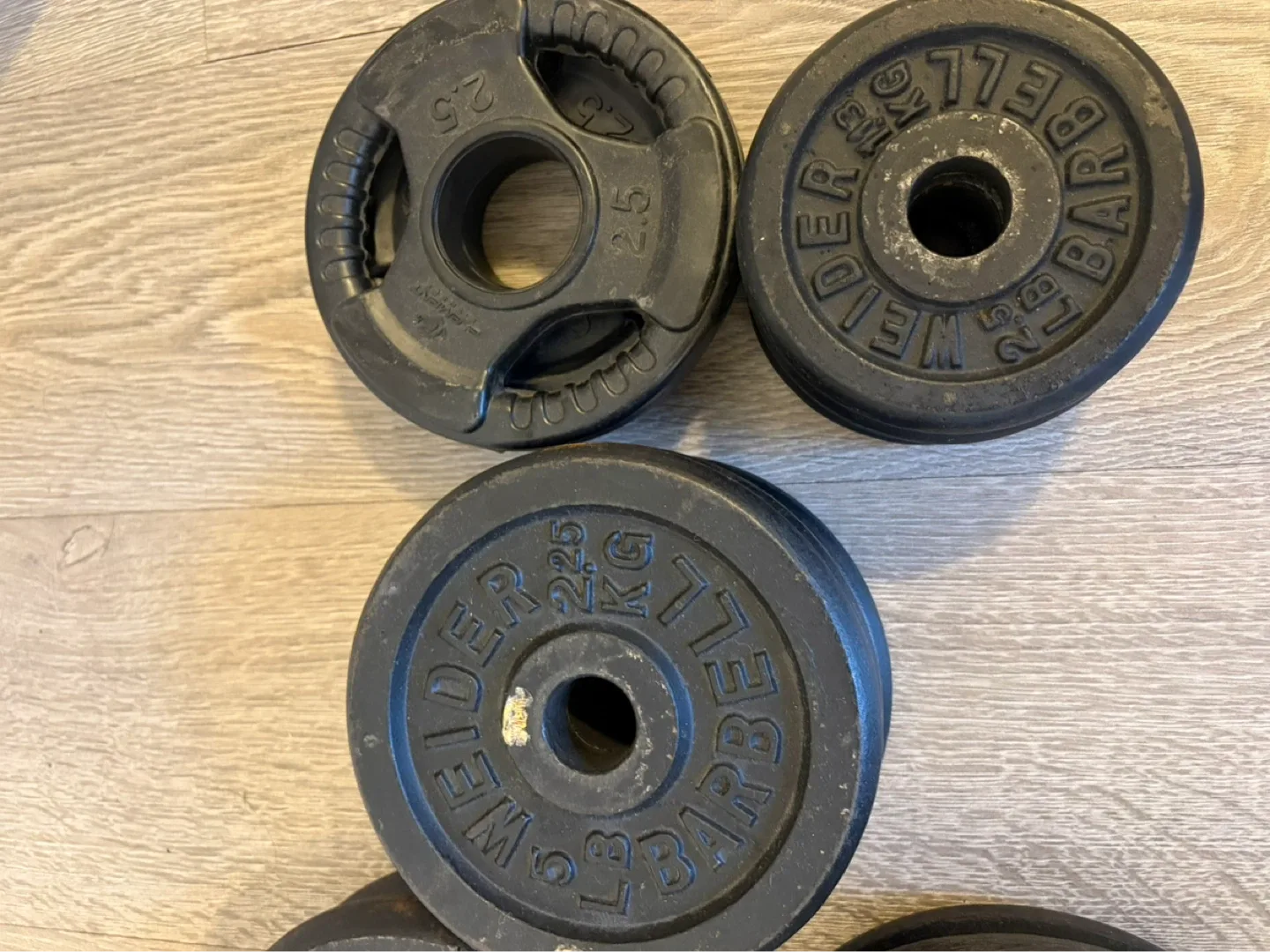 Weider Weight Plates and Dumbbell Handles Set - photo 3