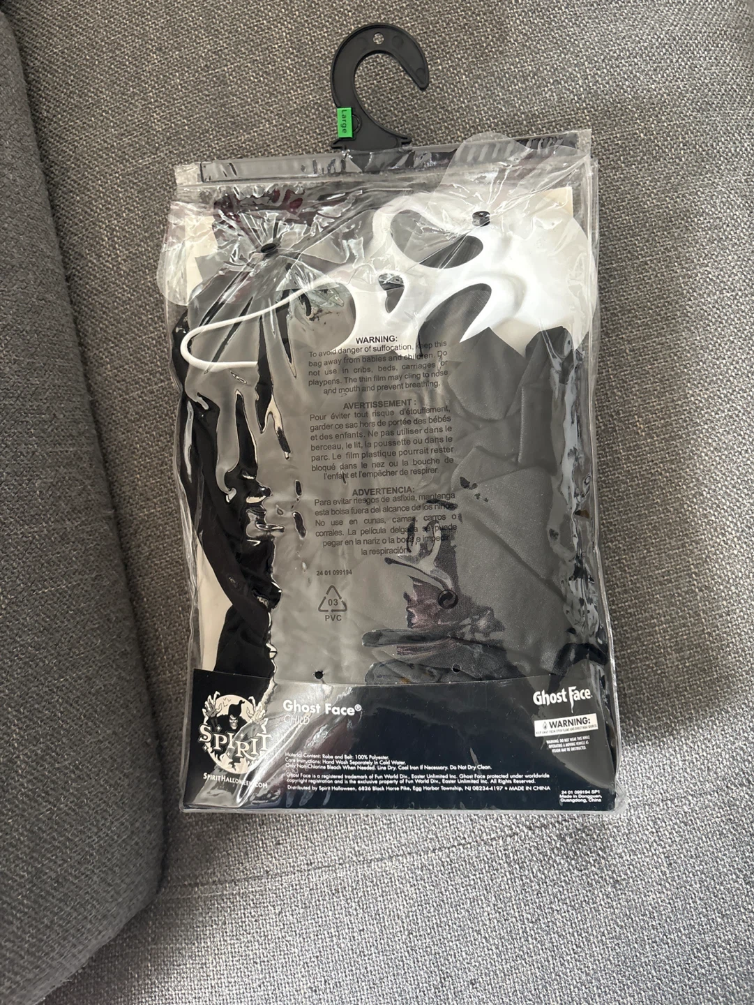 Spirit Halloween Ghost Face Child Costume - photo 2