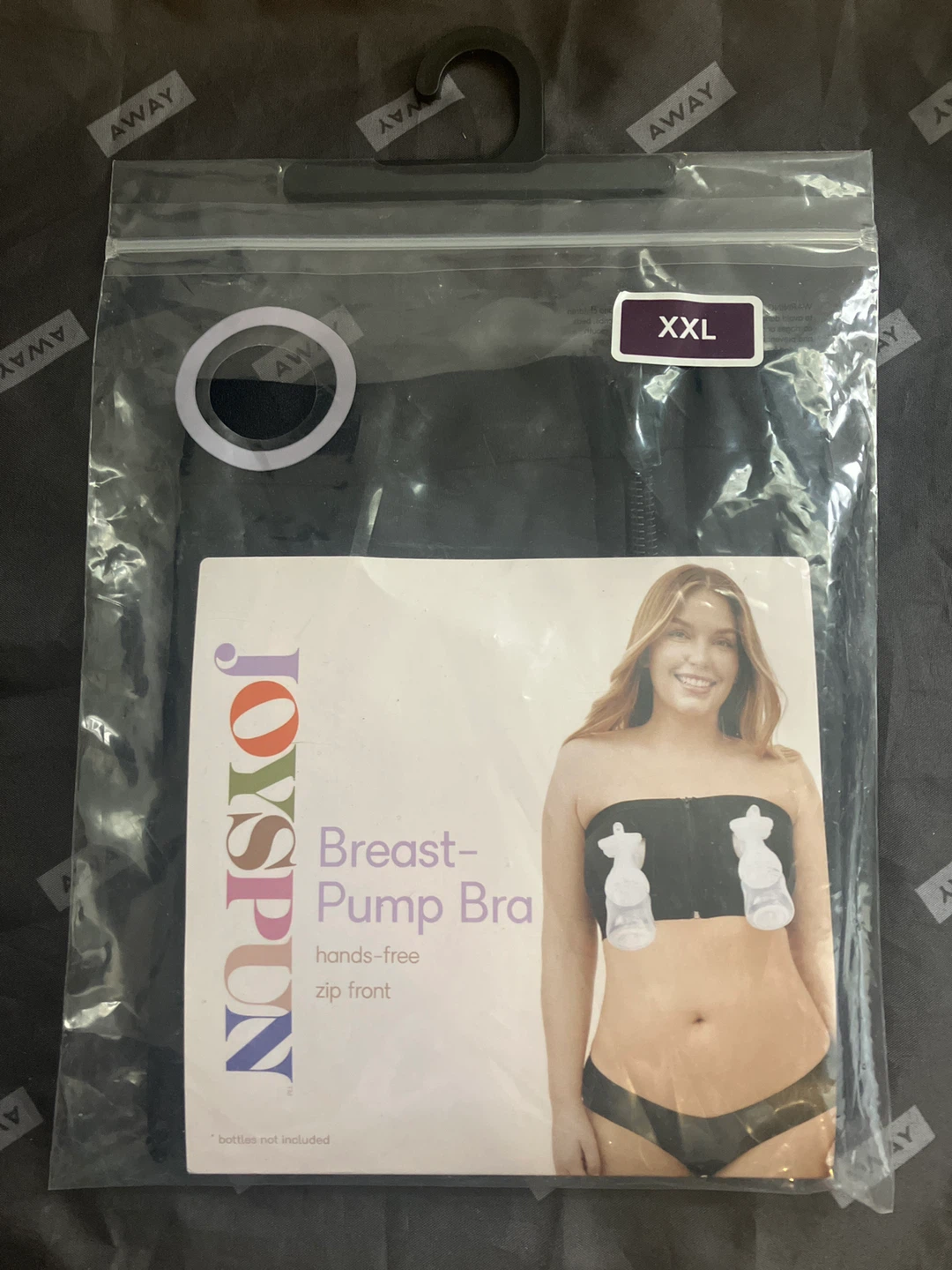 JOYSFUN Breast-Pump Bra - Black, Size XXL