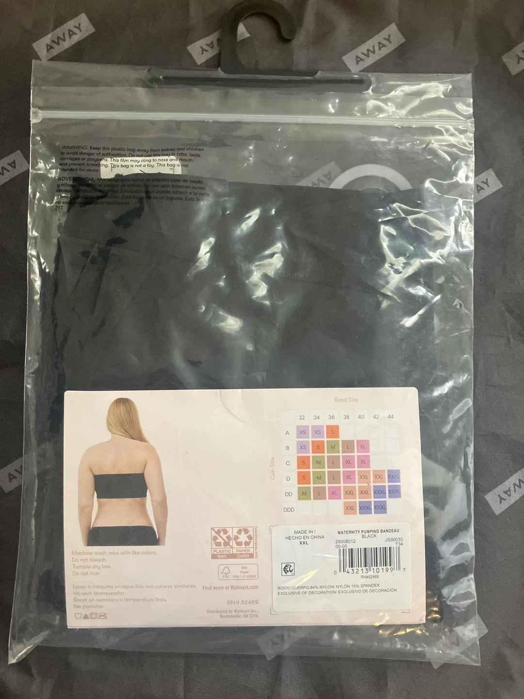 JOYSFUN Breast-Pump Bra - Black, Size XXL - photo 2