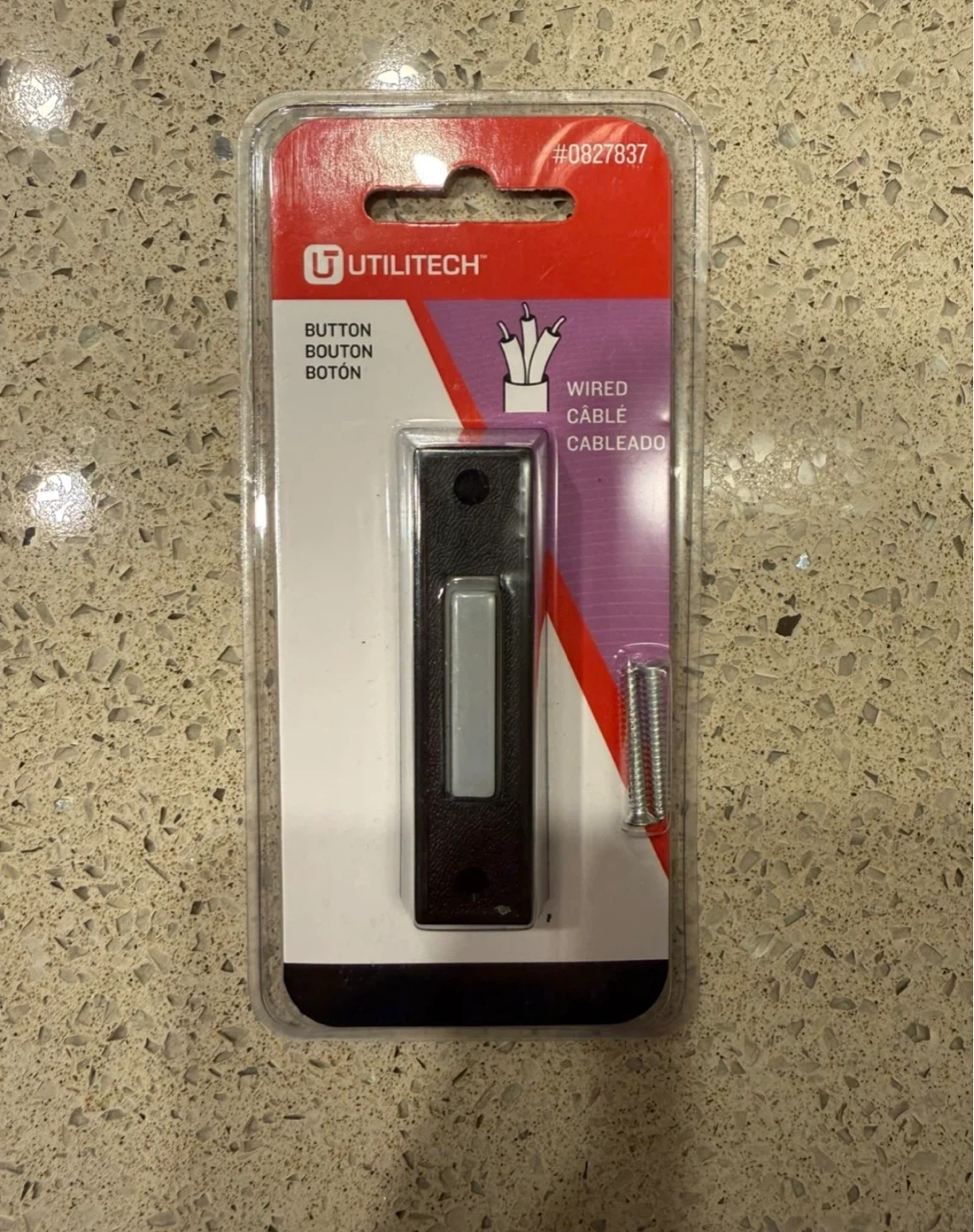 Utilitech Wired Doorbell Button
