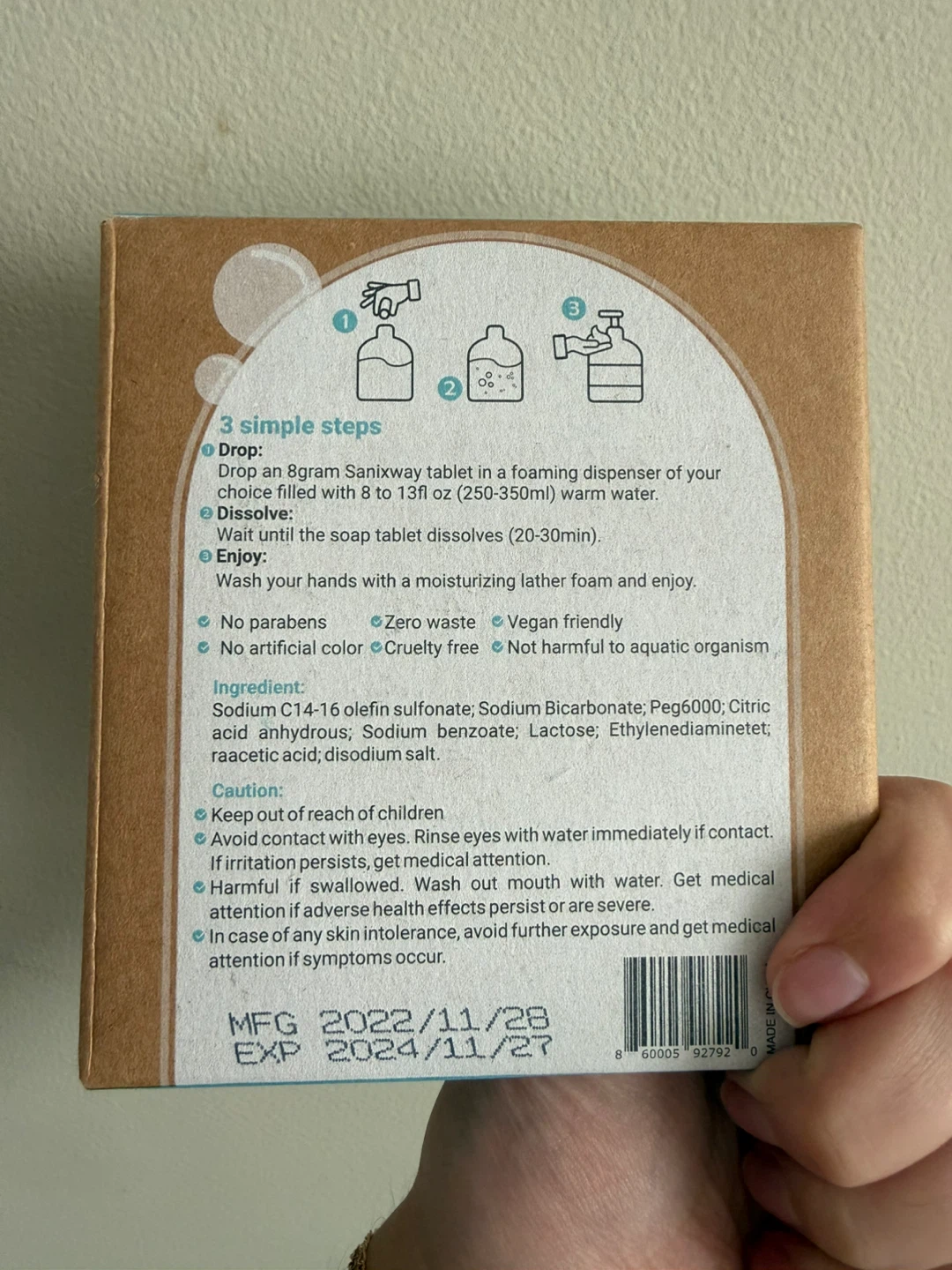Foaming Hand Soap Tablets - Unscented (4 PCs) - photo 2