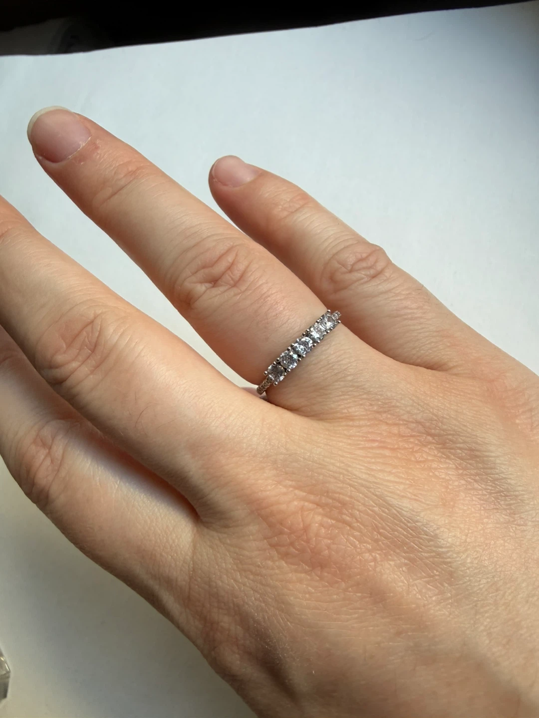Pavé stacking ring - sz 8 - photo 2