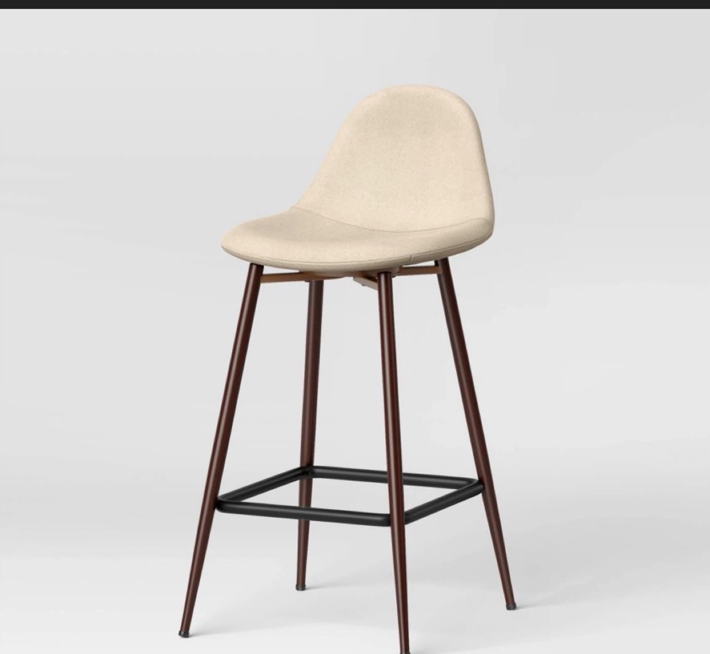 Threshold Copley 24" Counter Stool - Gray Fabric Seat - photo 2