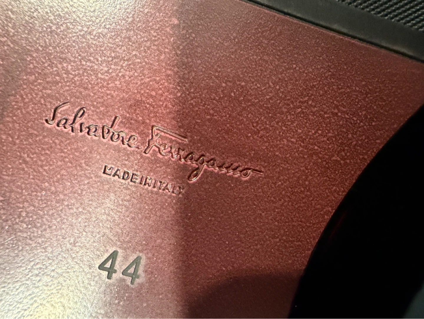 Salvatore Ferragamo Black Patent Leather Loafers Size 44 - photo 2