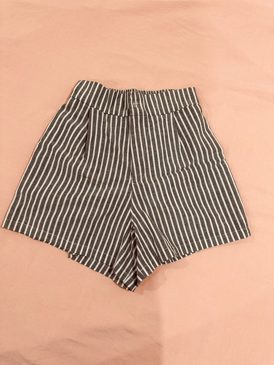 Women's Striped High-Waisted Shorts