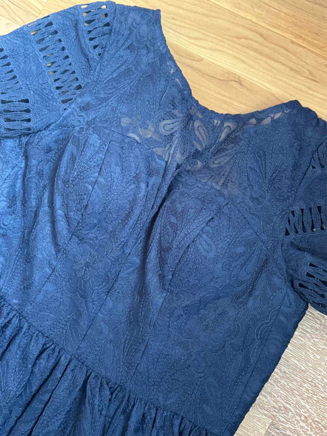 Chi Chi London Navy Lace Dress UK 6 - photo 2