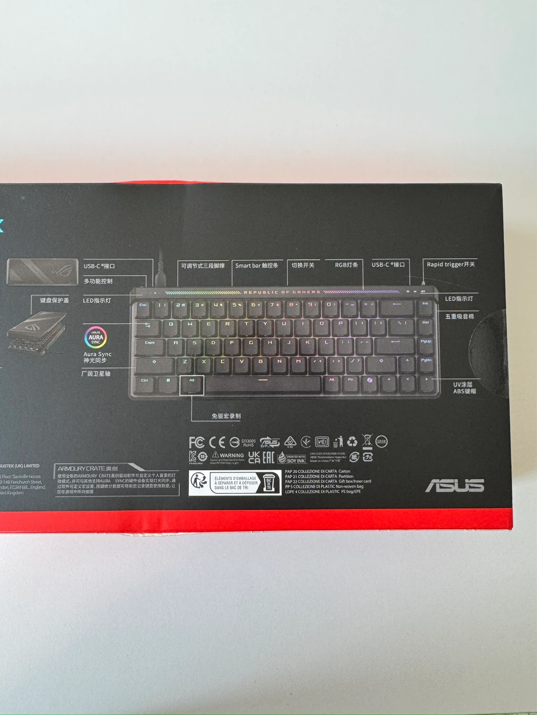 ASUS Falchion ACE HFX Gaming Keyboard - photo 4