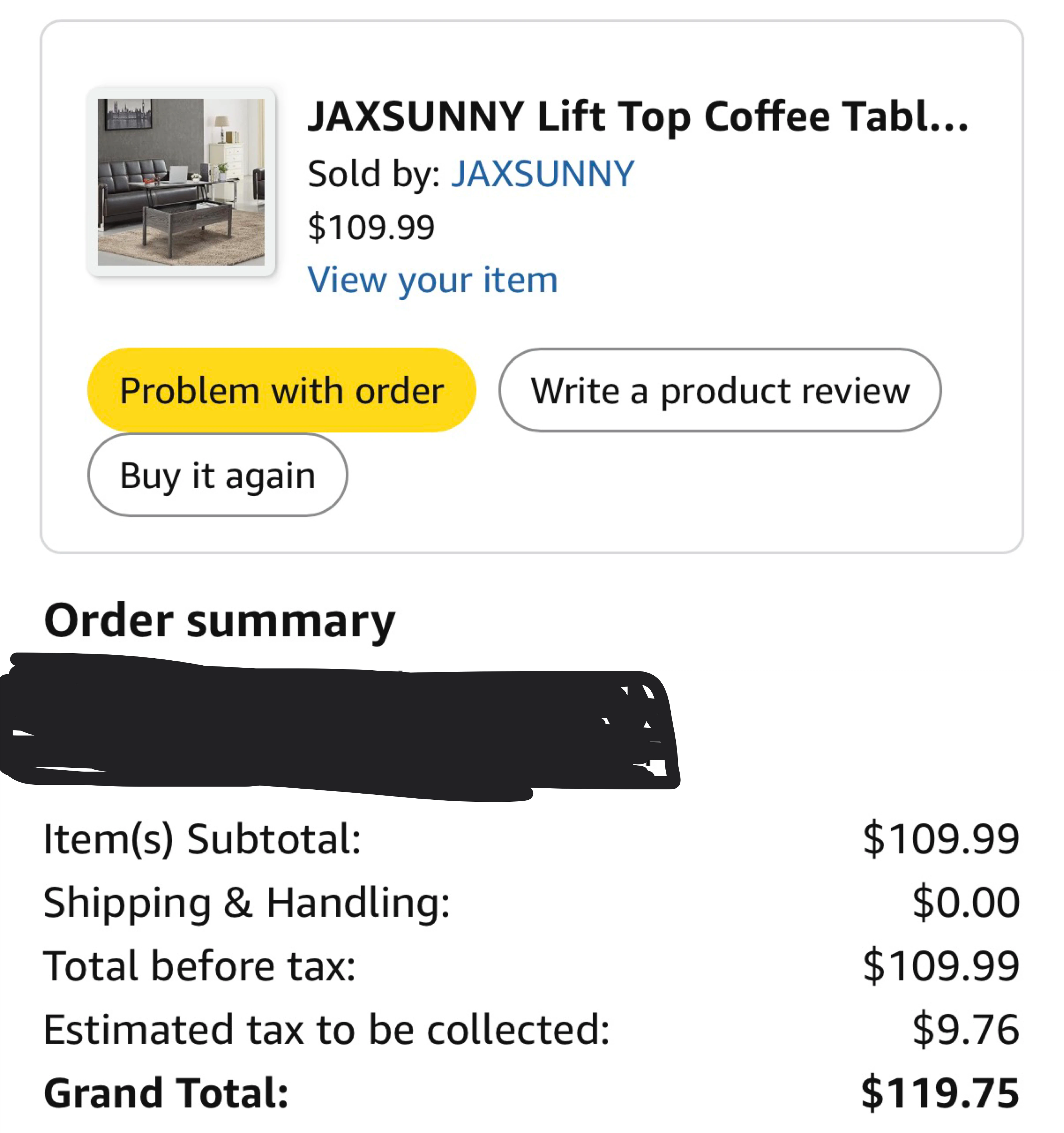 JAXSUNNY Lift Top Coffee Table with Storage - Grey Oak - photo 2