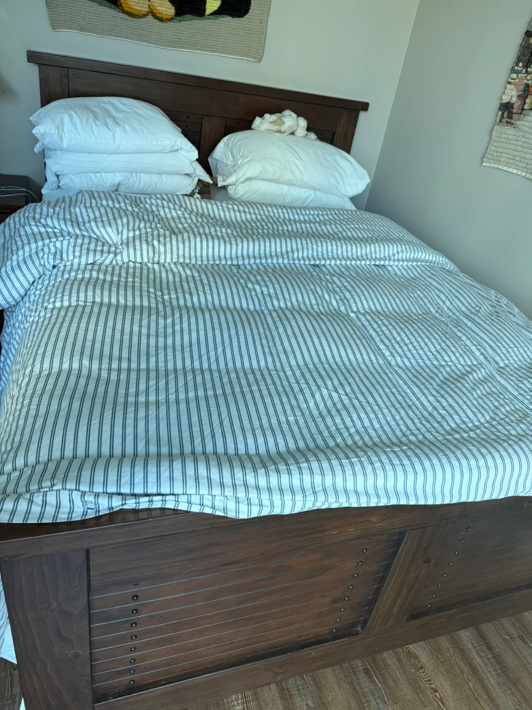 Queen Bed Frame with Headboard (mattress also avail) - photo 2