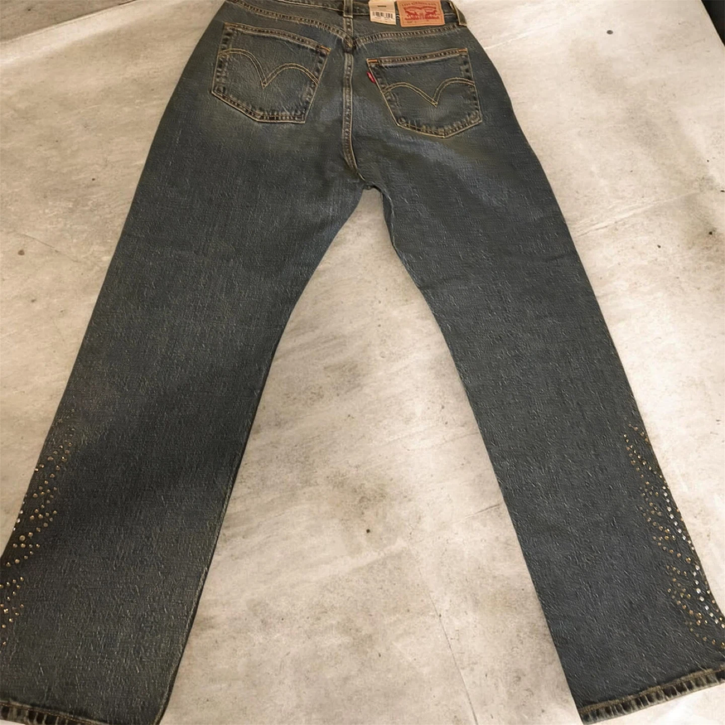 Levi's 501 Women's Jeans Size 29x30 - Studded Accents - photo 2