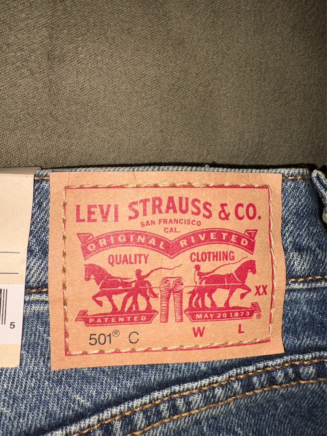Levi's 501 Women's Jeans Size 29x30 - Studded Accents - photo 3