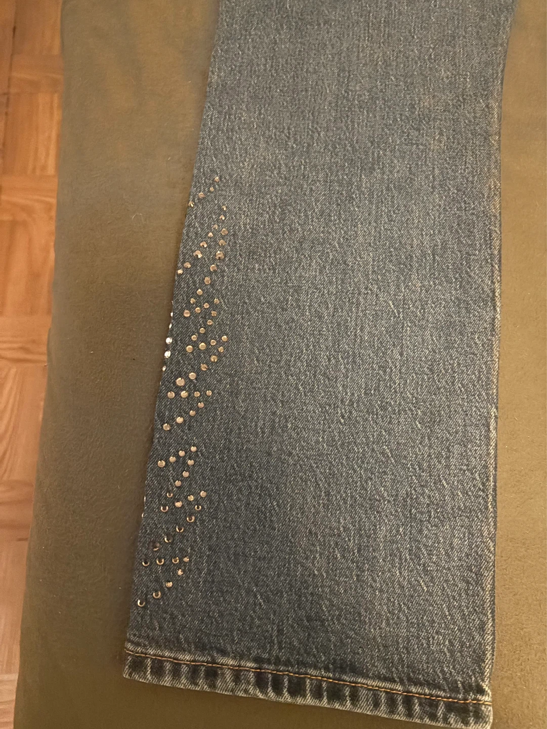 Levi's 501 Women's Jeans Size 29x30 - Studded Accents - photo 4
