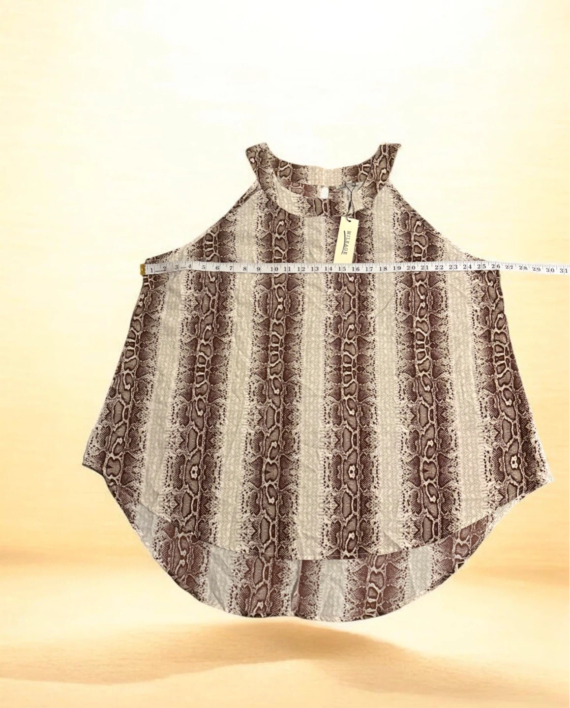 Women's Snake Print Halter Top - photo 2