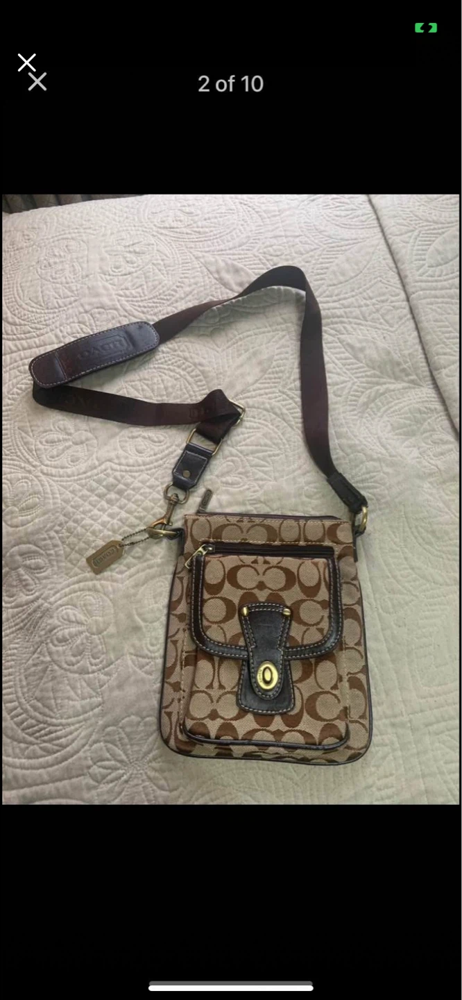 Coach Signature Monogram Crossbody Bag - photo 2