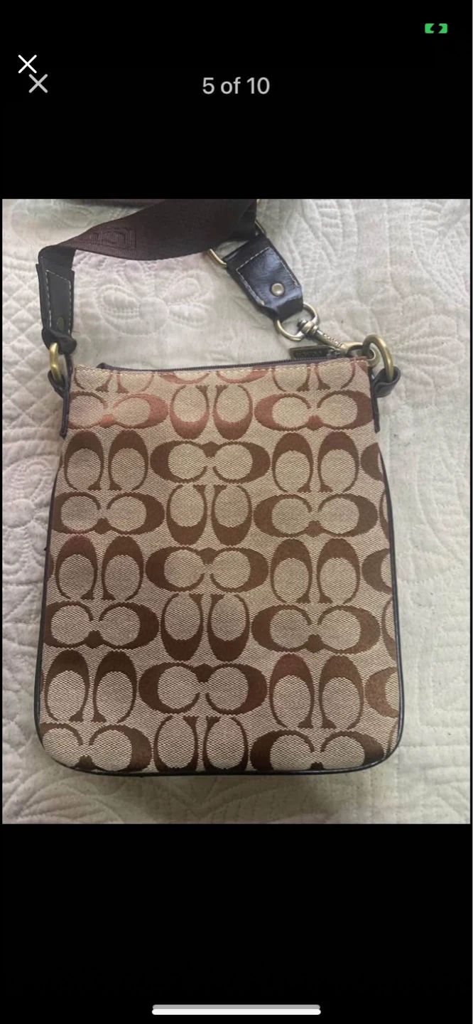 Coach Signature Monogram Crossbody Bag - photo 5