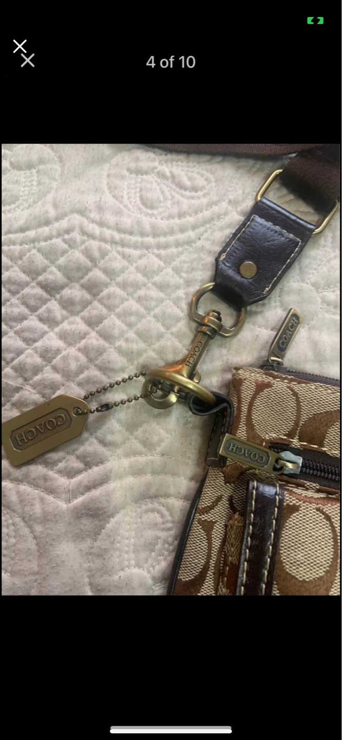 Coach Signature Monogram Crossbody Bag - photo 4