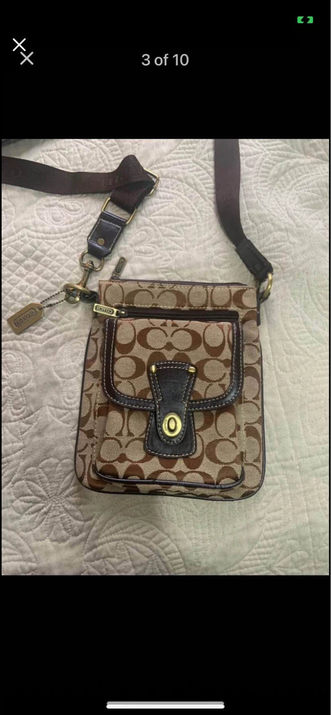 Coach Signature Monogram Crossbody Bag - photo 3