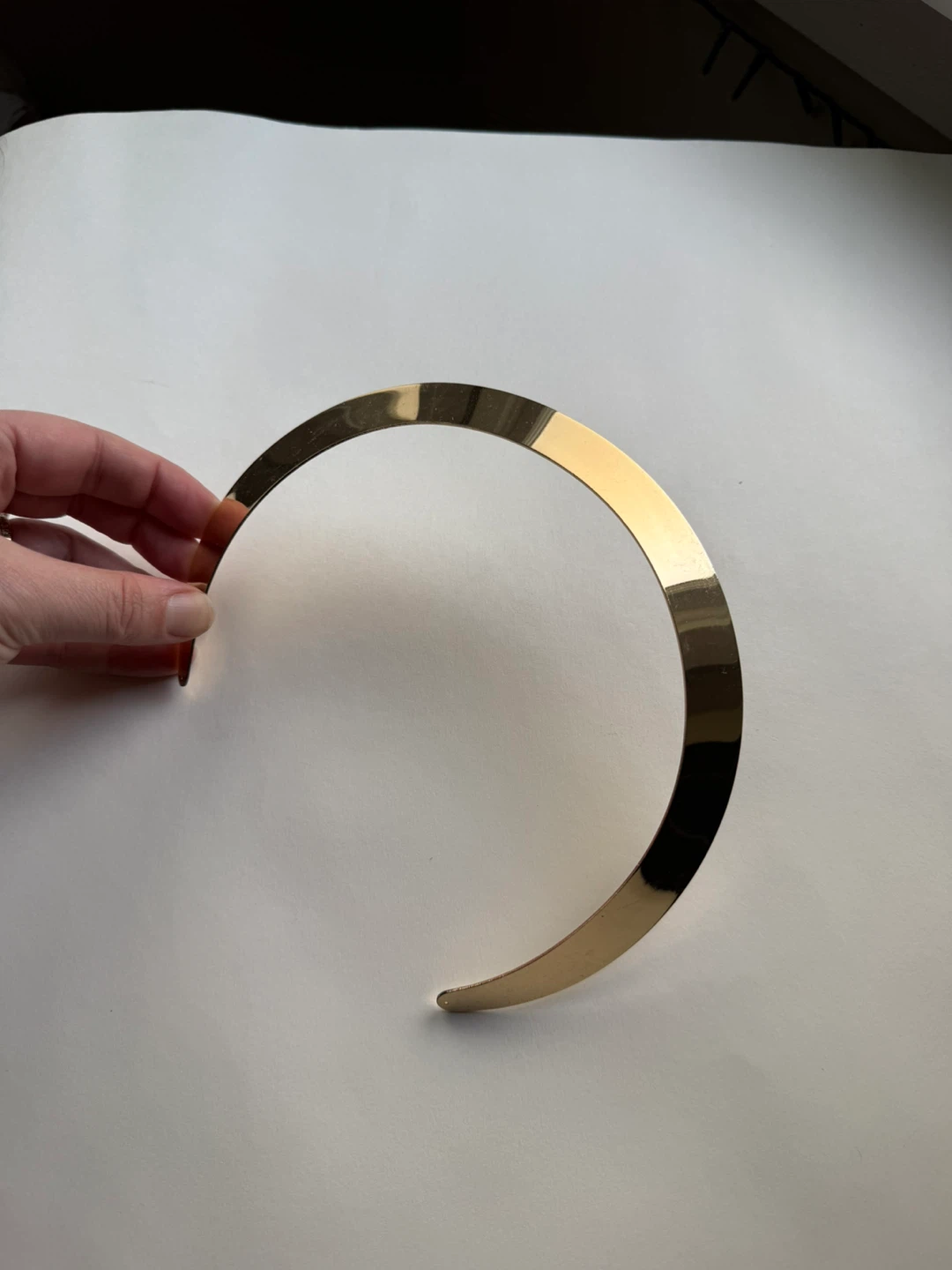 Anthropologie metal gold headband - photo 3
