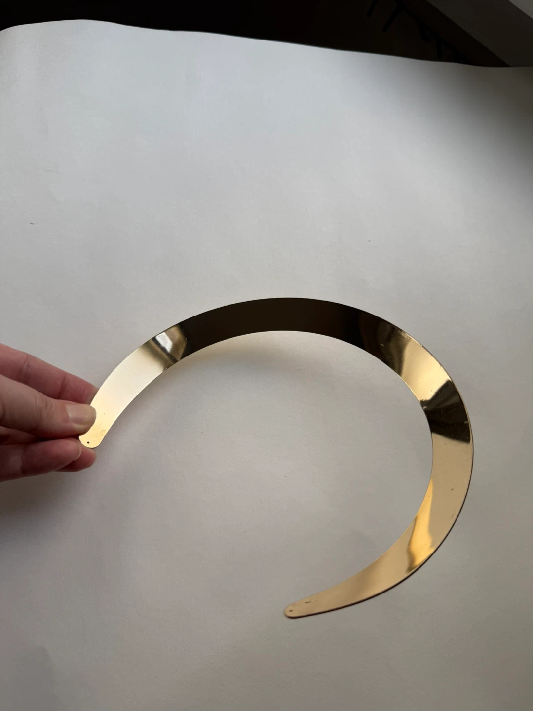 Anthropologie metal gold headband - photo 4
