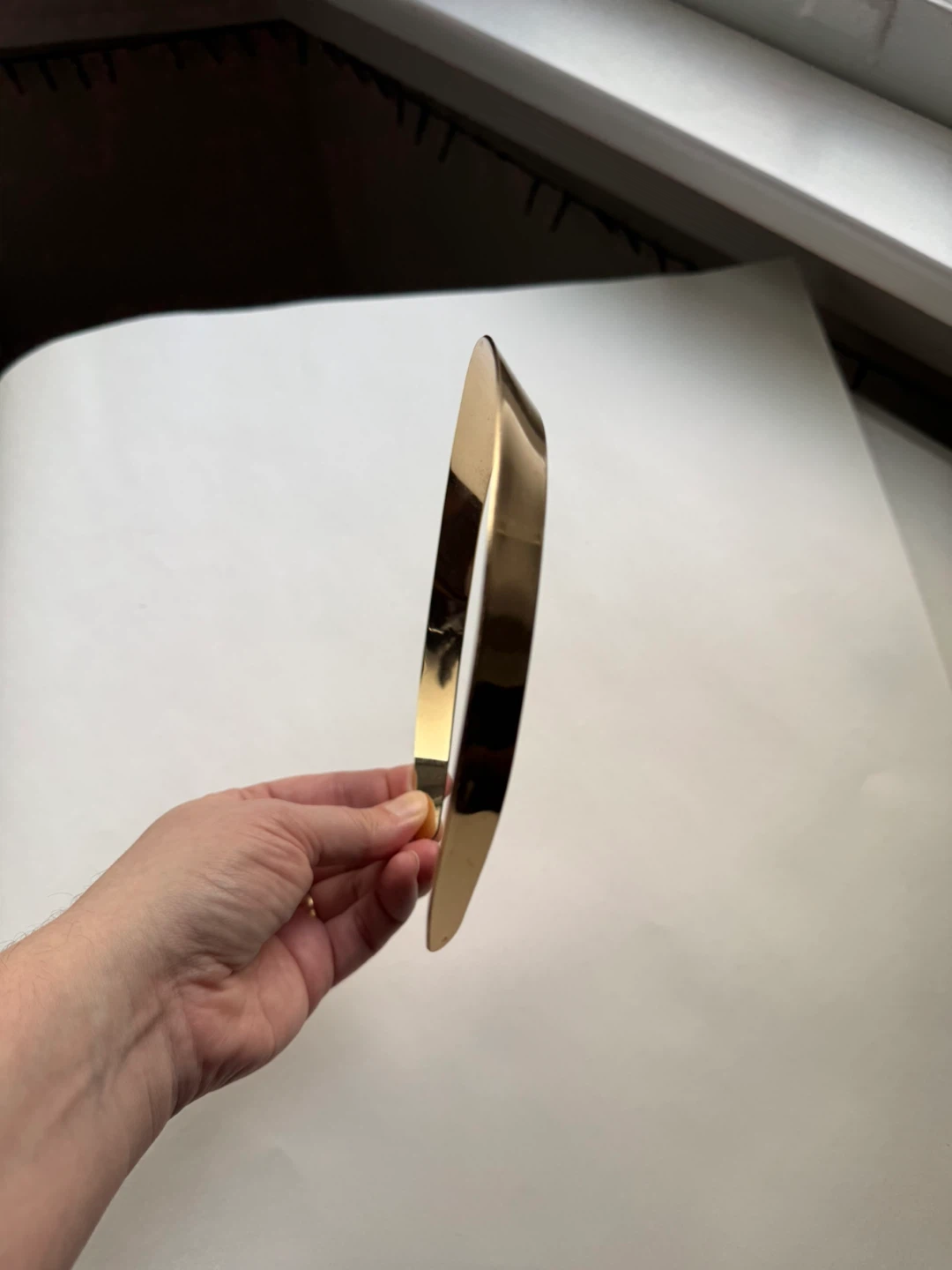 Anthropologie metal gold headband - photo 5