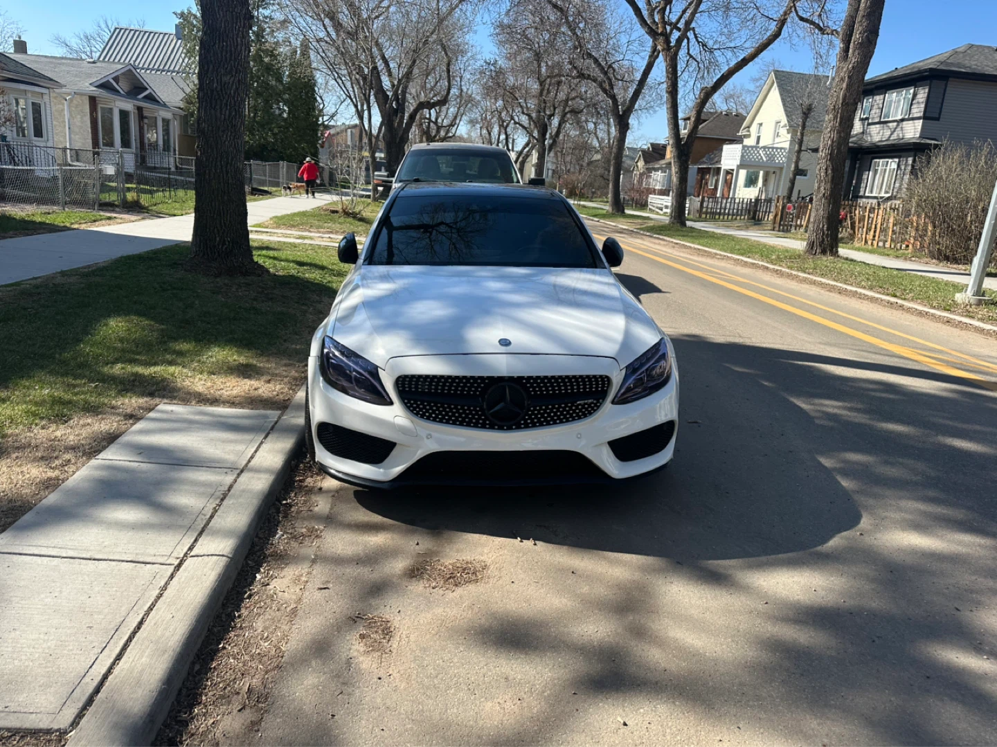 White Mercedes-Benz C-Class AMG Sedan - photo 2
