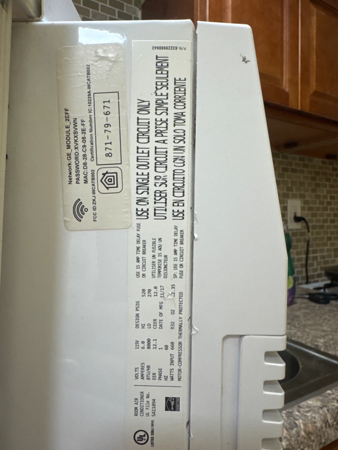 GE Window Air Conditioner - photo 5