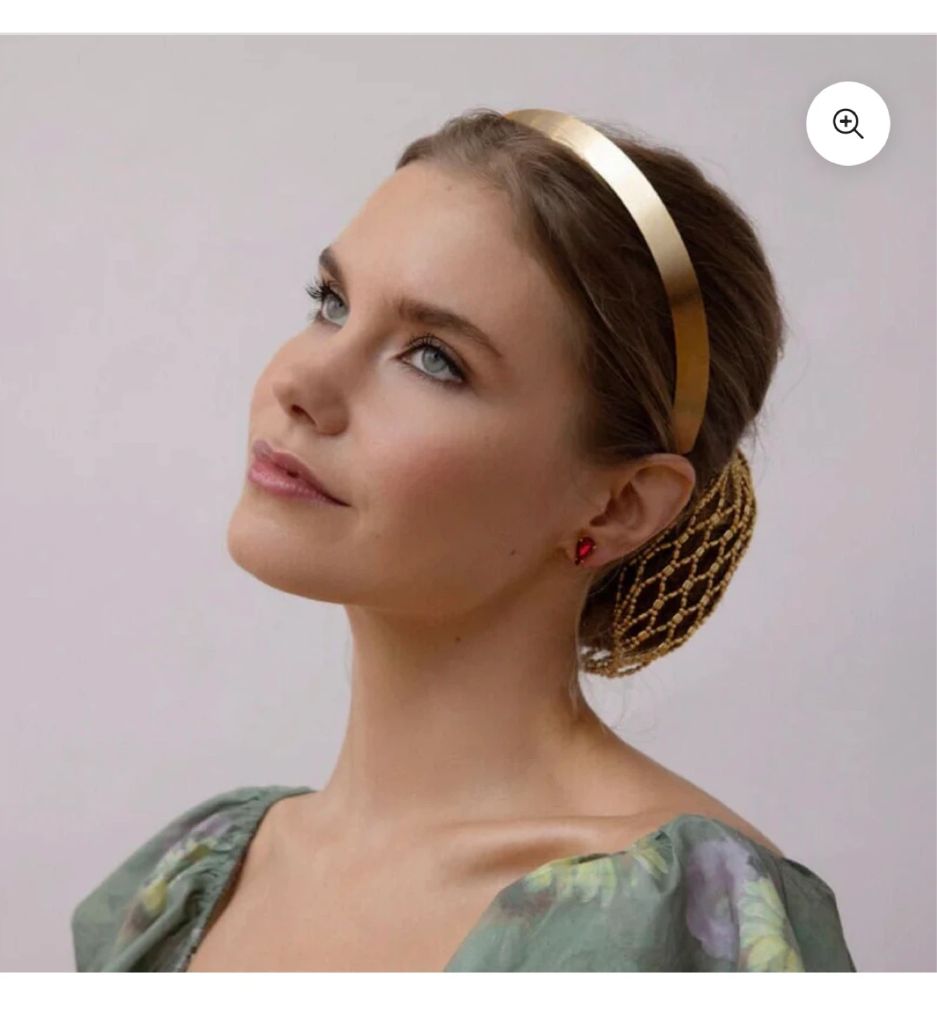 Anthropologie metal gold headband