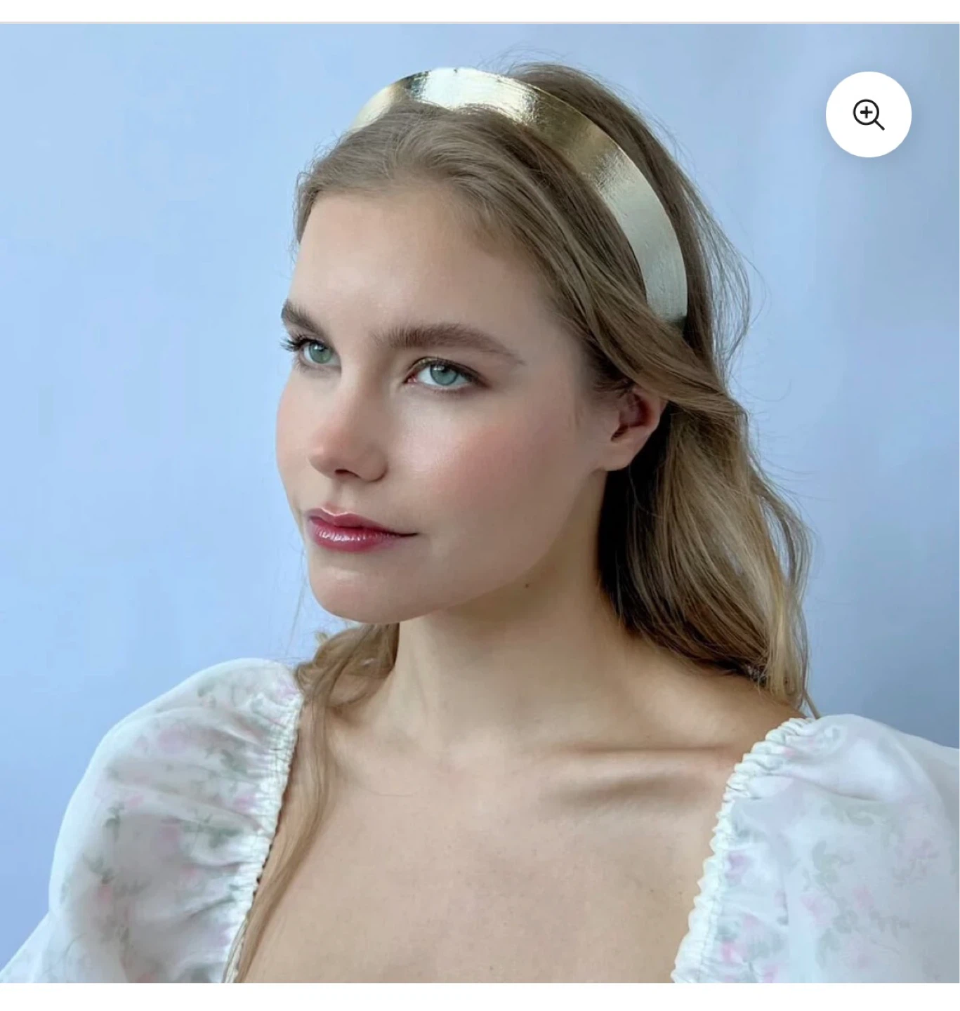 Anthropologie metal gold headband - photo 2