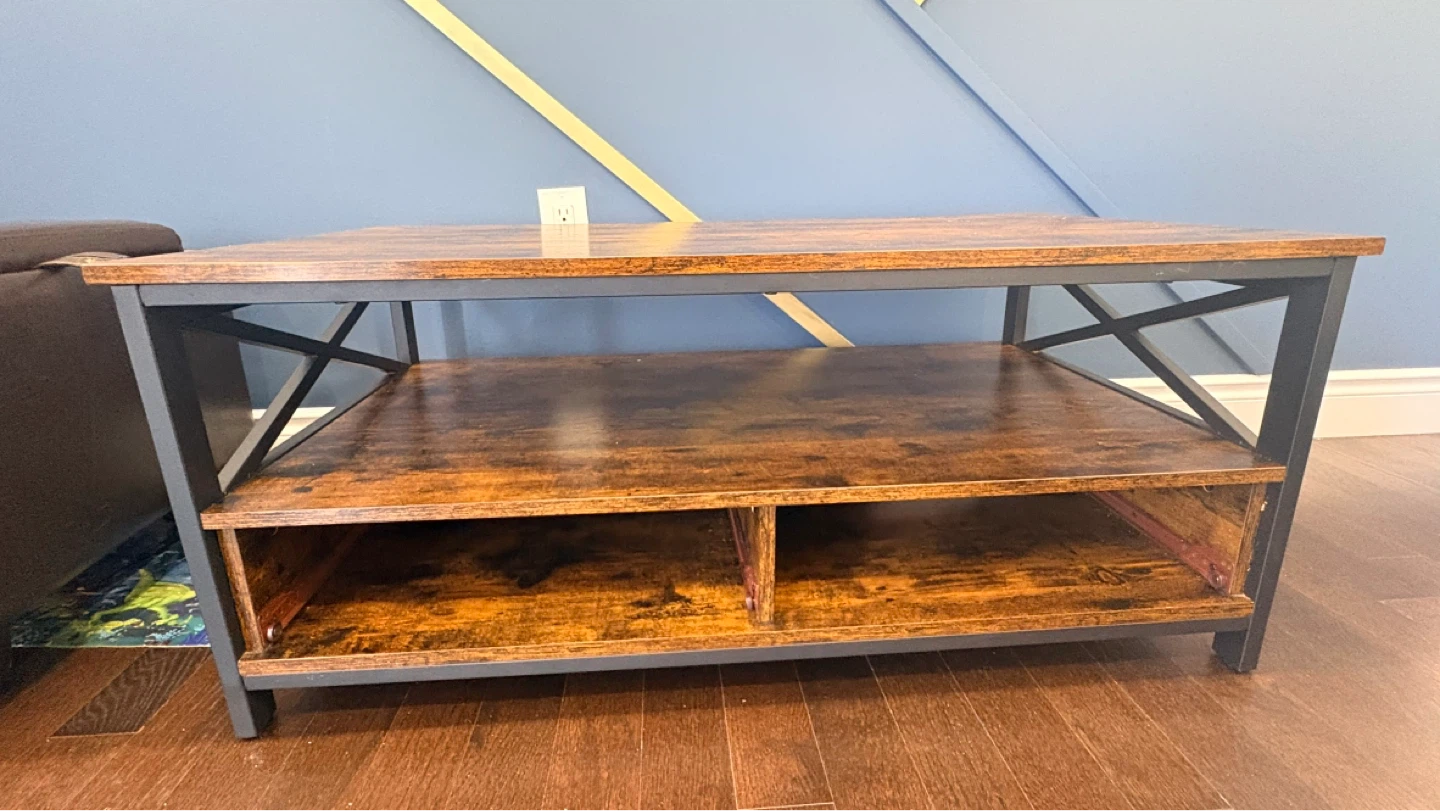 Rustic Wood Coffee Table - photo 4