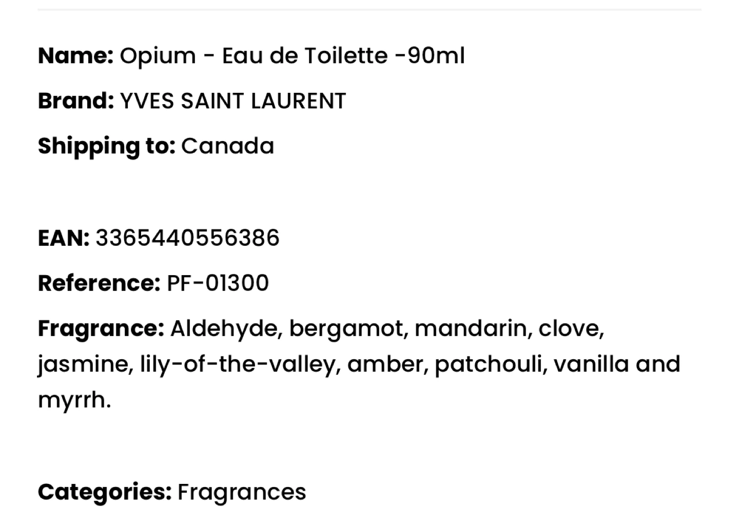 Yves Saint Laurent Opium Eau de Toilette - 90ml - photo 3