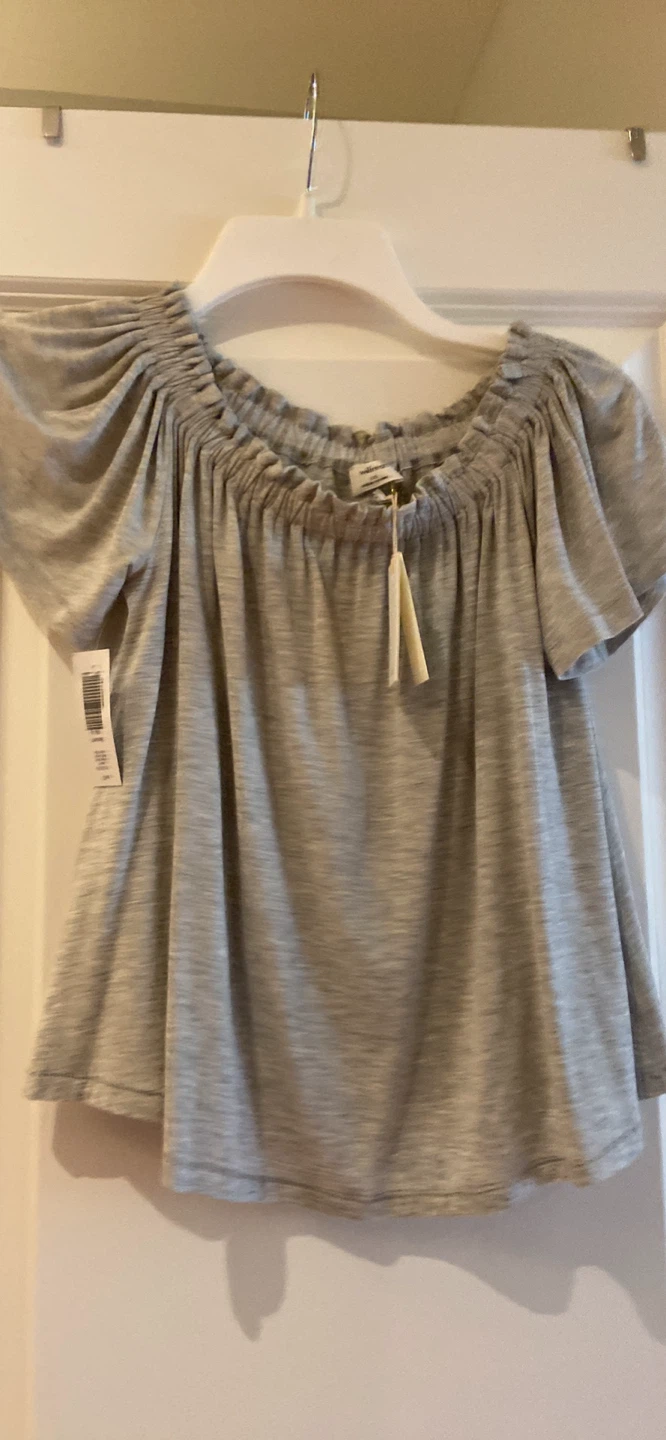 Wilfred Grey Off-the-Shoulder Top XXS - photo 2
