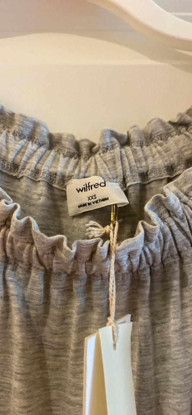 Wilfred Grey Off-the-Shoulder Top XXS - photo 4