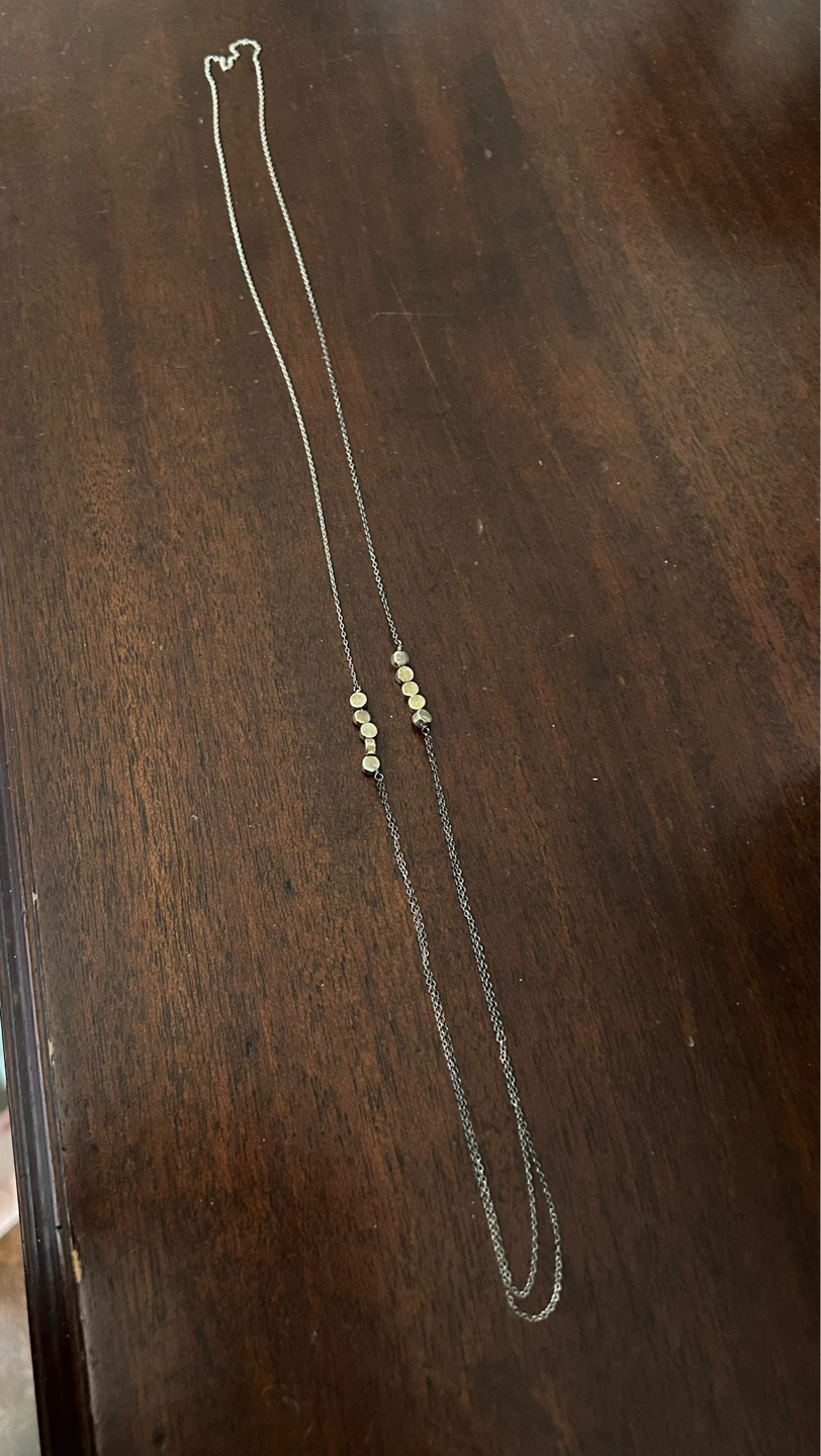 Layered silver Necklace - photo 3