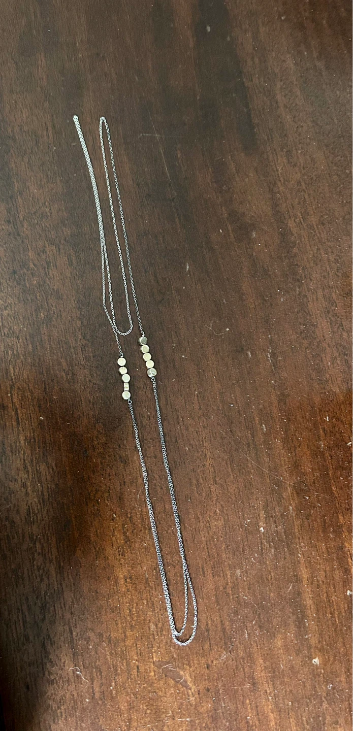 Layered silver Necklace