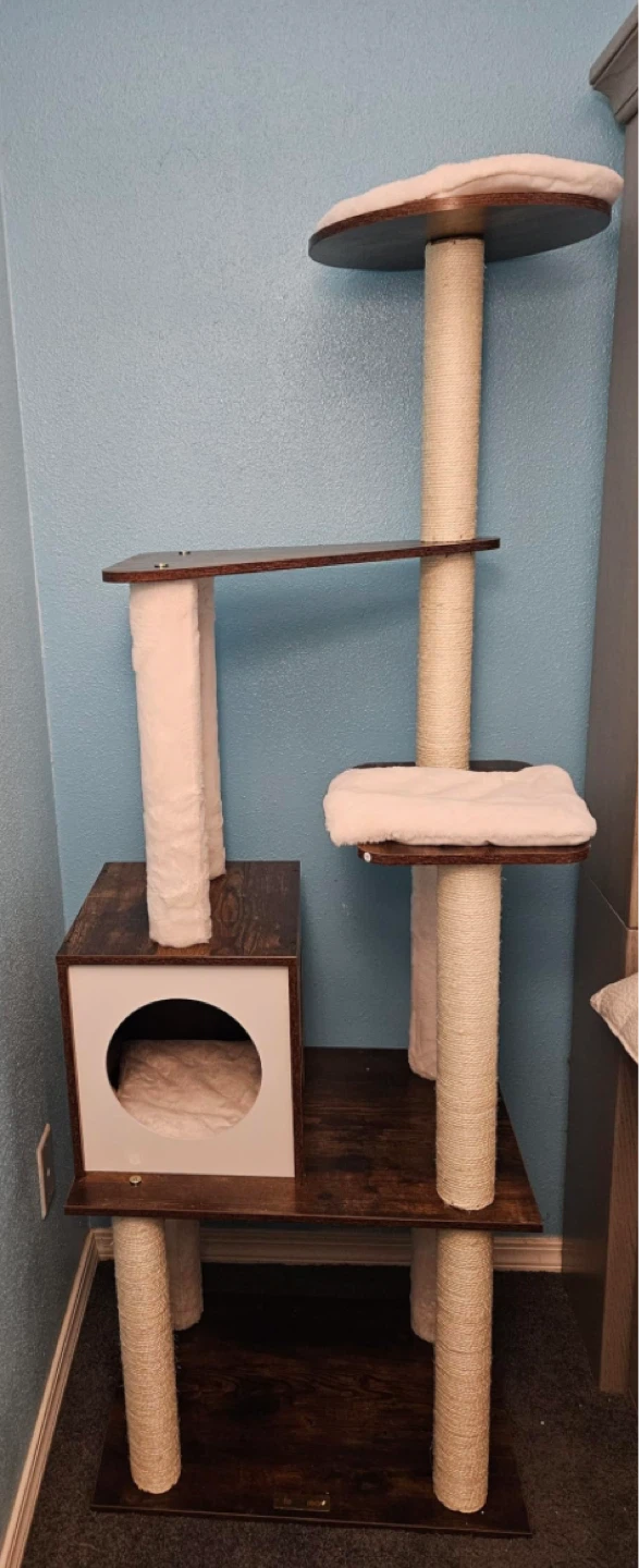Multi-Level Cat Tree Condo with Scratching Posts