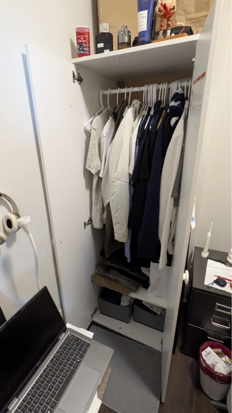 Ikea White Double Door Wardrobe/Armoire - photo 2