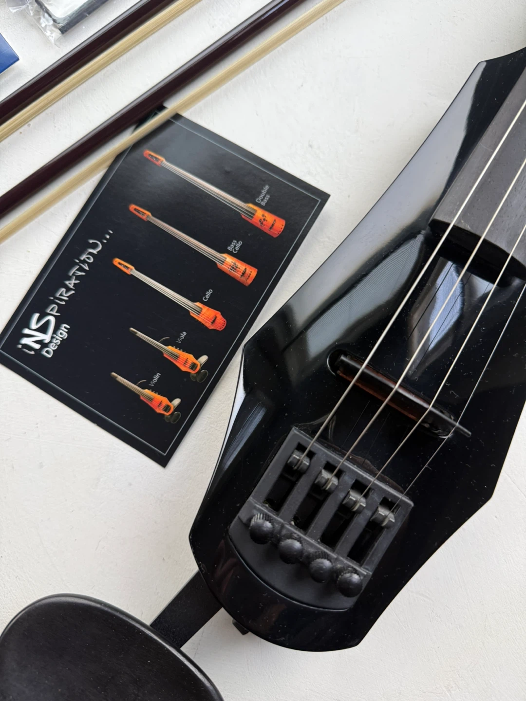 Black 4-string NS WAV Electric violin - photo 2