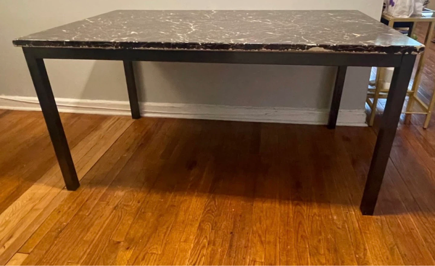 Faux Marble Top Dining Table $30 - photo 5