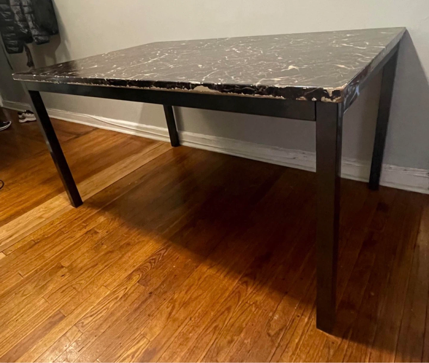 Faux Marble Top Dining Table $30 - photo 4