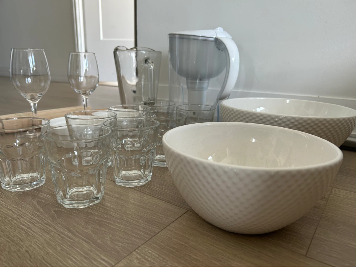 Set of Glasses, Pitcher, Bowls, Water Filter, Rolling Pin - photo 3