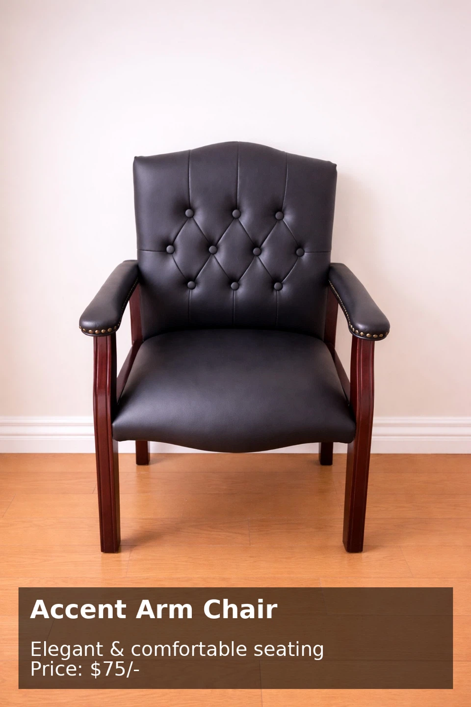Black Accent Arm Chair