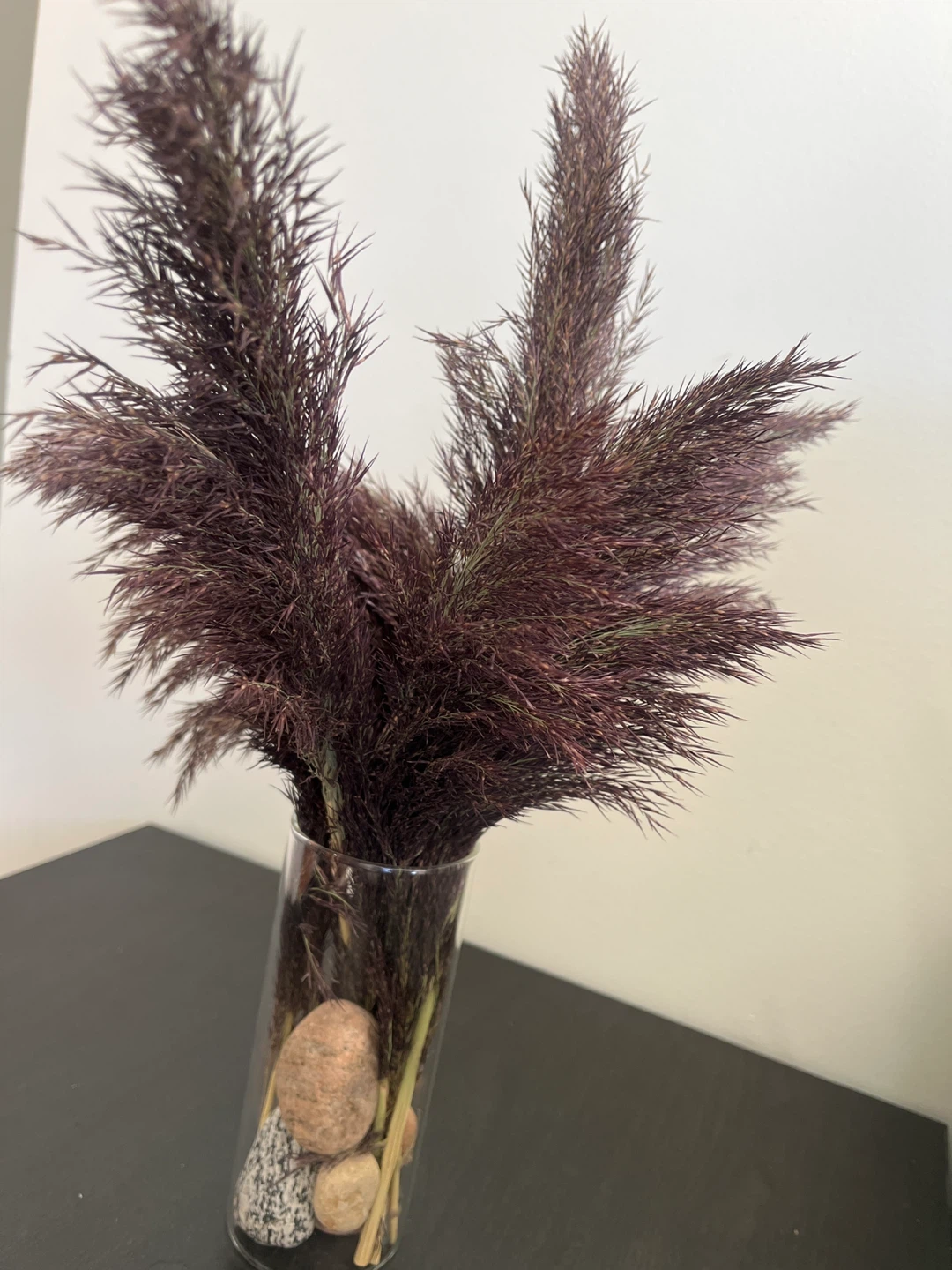 Dried Pampas Grass in Glass Vase - photo 2