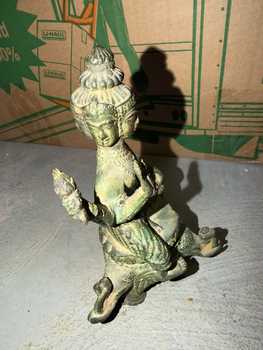Vintage Bronze Deity Statue