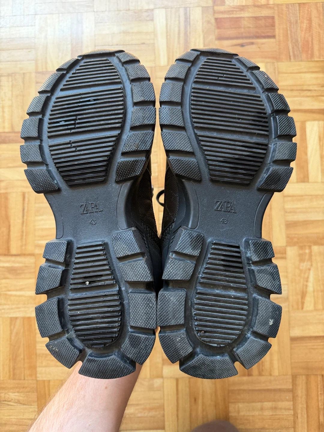 ZARA Men's Black Chunky Sole Sneakers Size 43 - photo 4