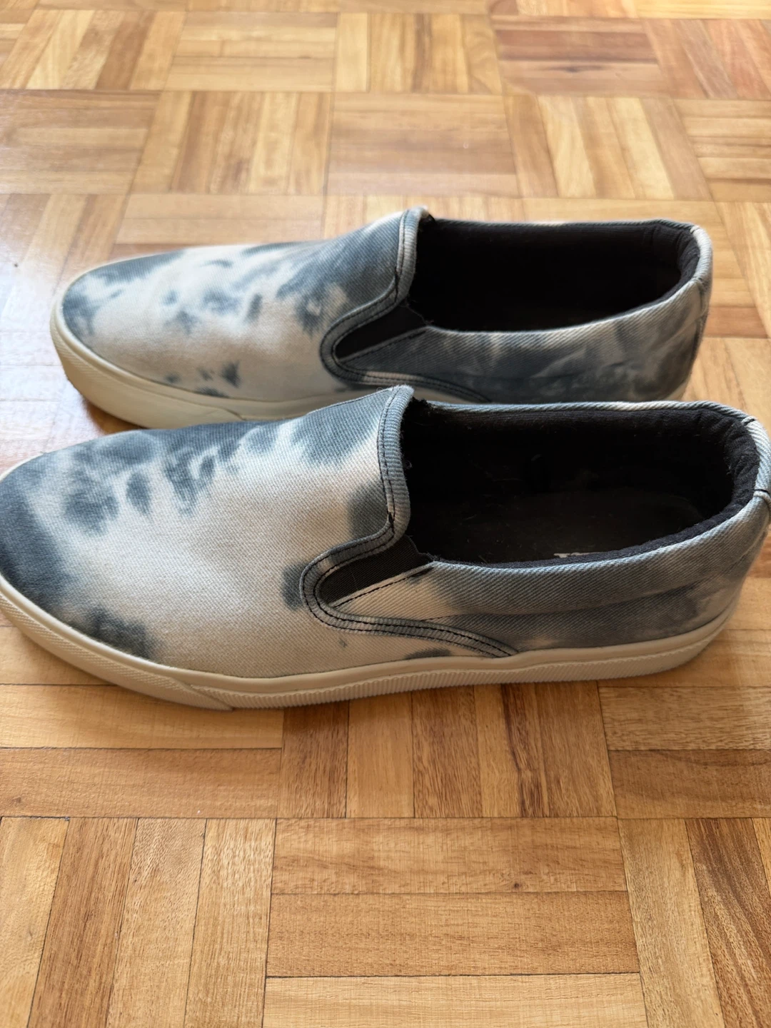 Zara Tie-Dye Canvas Slip-On Sneakers Size 43