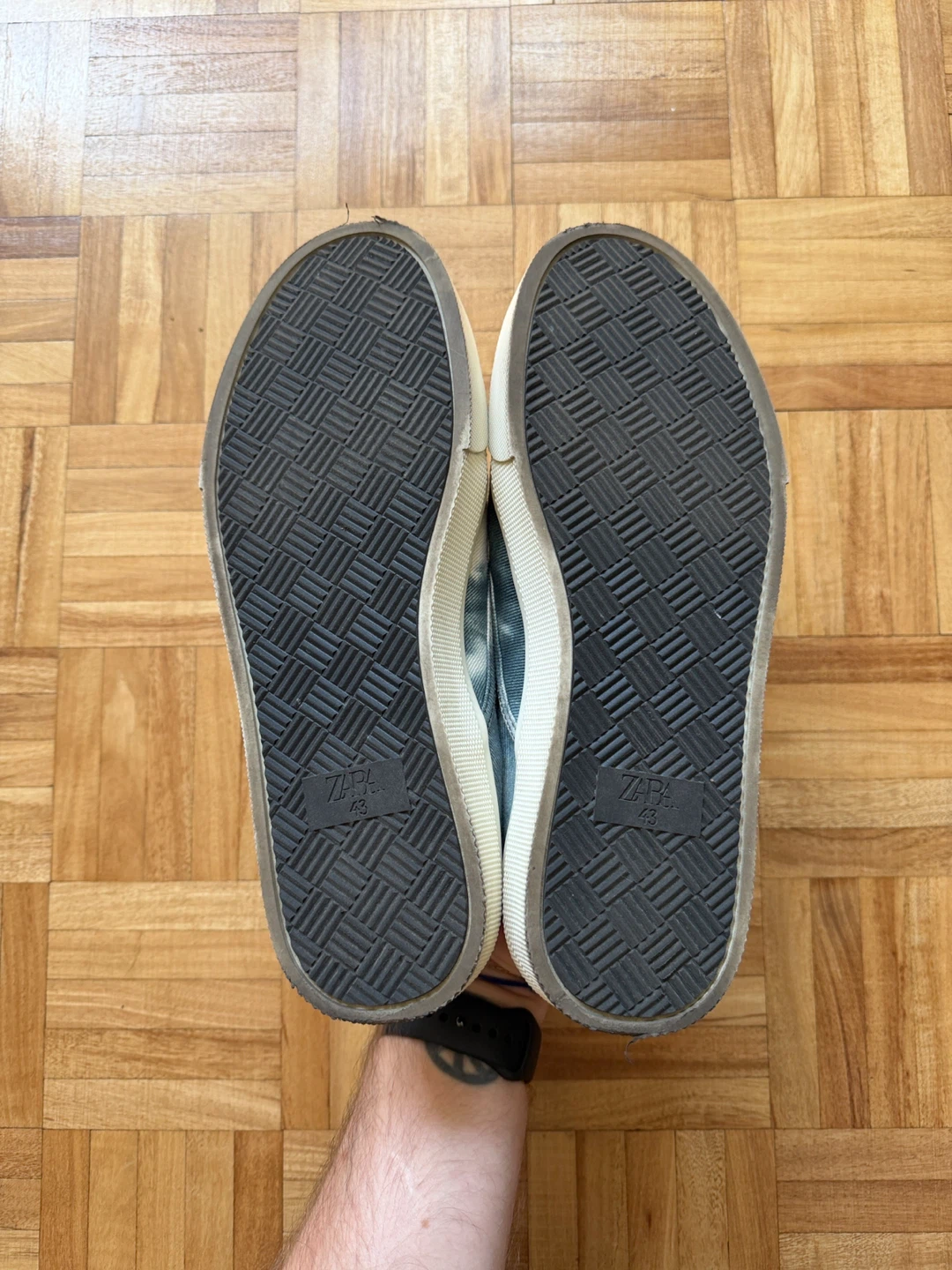 Zara Tie-Dye Canvas Slip-On Sneakers Size 43 - photo 4