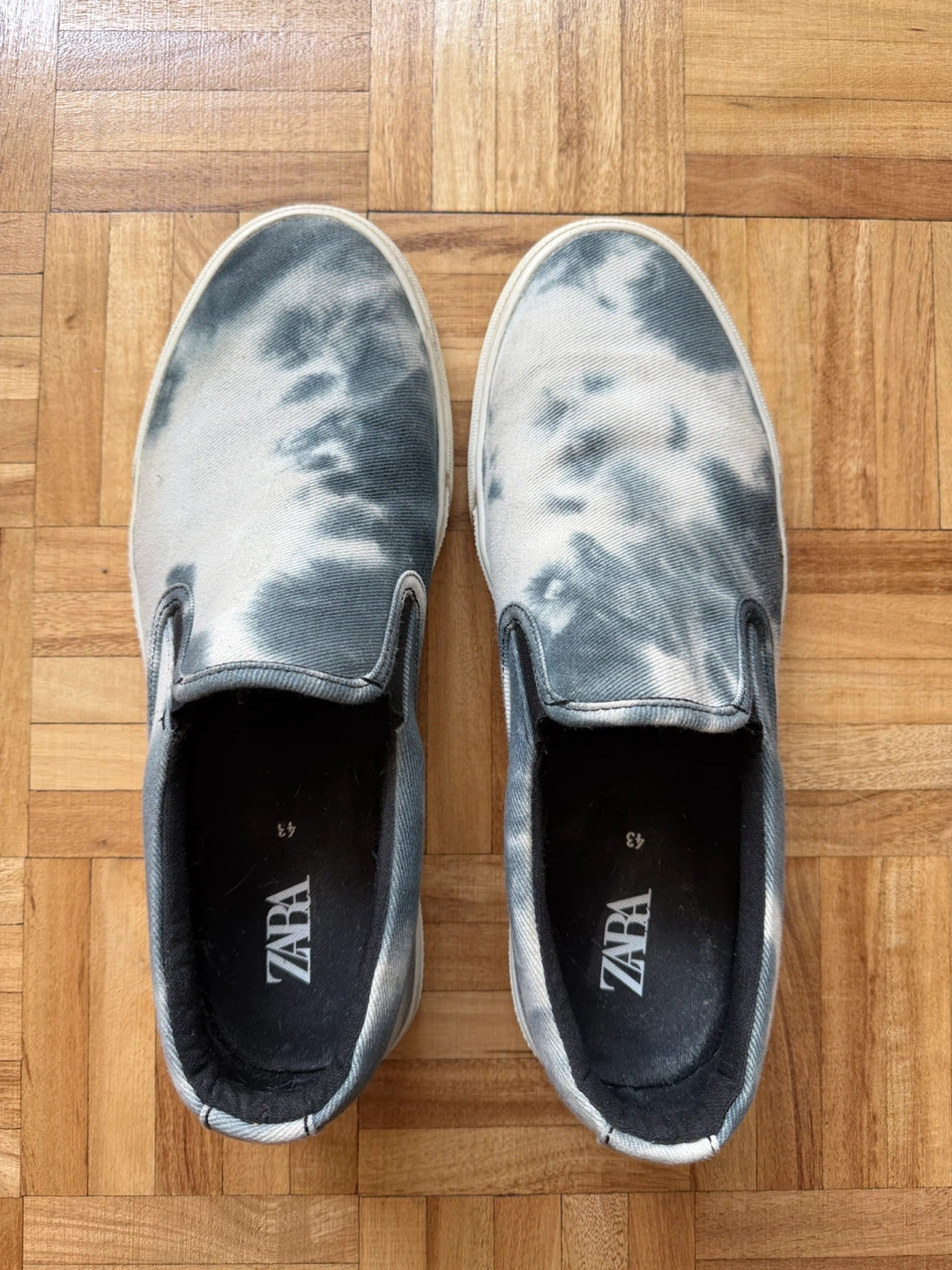 Zara Tie-Dye Canvas Slip-On Sneakers Size 43 - photo 2