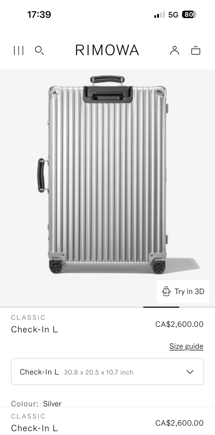 RIMOWA Classic Check-In M Luggage - photo 5