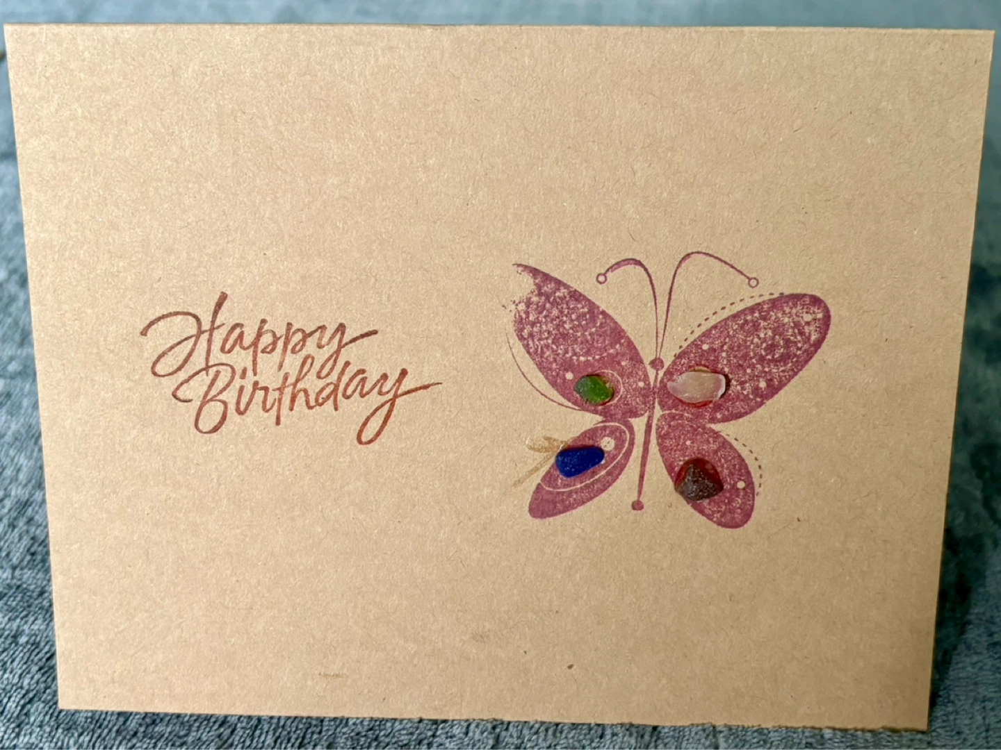 $5- SeaGlass Birthday Card - photo 2